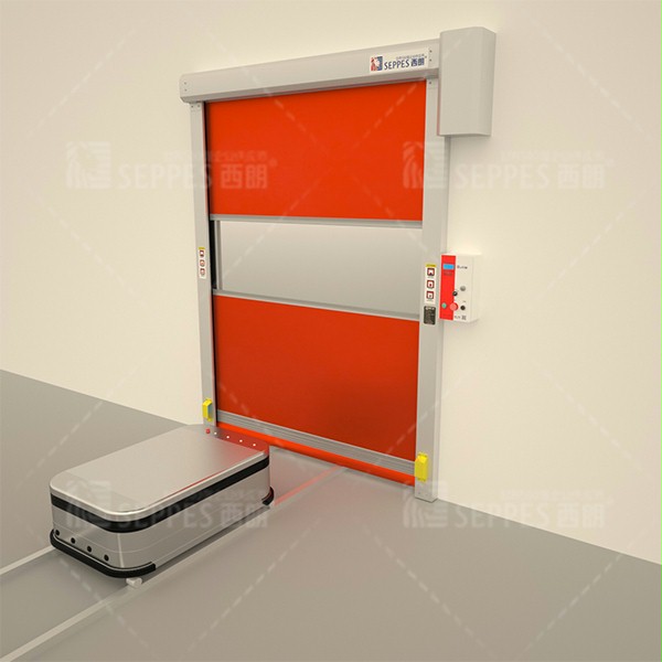 与AGV小车联动的快速门 与AGV小车联动的快速门