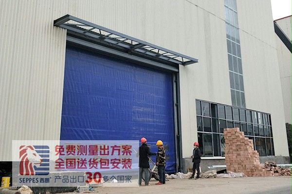 垃圾中转站安装抗风堆积快速门 垃圾中转站安装抗风堆积快速门