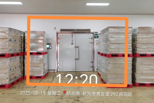 养生堂成品库升级改造前的平开门